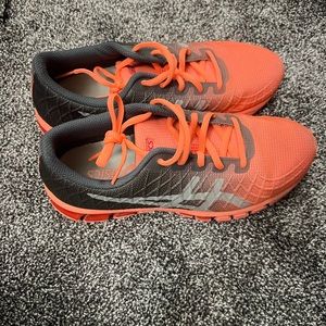 Black pink and hot pink ASICS size 7